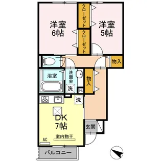 Catch The Rainbow【1階】の間取り