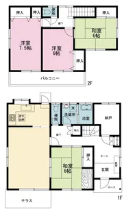 神奈川県横浜市港南区日野南7【一戸建】の間取り