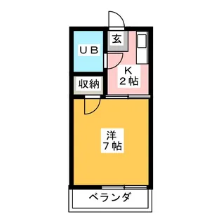 タウニー池上【2階】の間取り