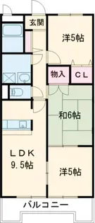 エポック三丁山【4階】の間取り