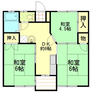 コーポ西仙台II【1階】の間取り