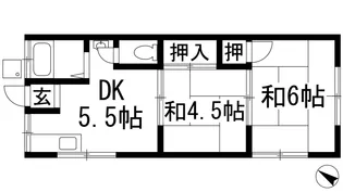 大和荘【2階】の間取り