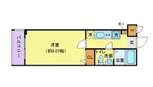 プレール・ドゥーク東中野【2階】の間取り