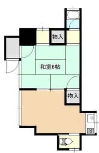 1DKの間取り画像