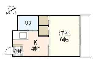 大須ハイツ【2階】の間取り