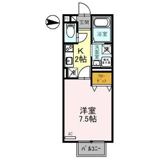 パリオ菅沼【1階】の間取り
