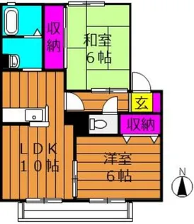 ビアン連島【2階】の間取り
