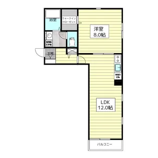 パルテール河辺【1階】の間取り