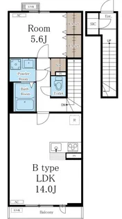 リブリ・patri平の【2階】の間取り