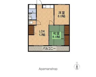 ニューライフ赤江【2階】の間取り