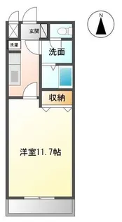 レインボーハイツ【1階】の間取り