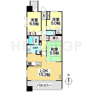 愛知県名古屋市瑞穂区洲雲町4【マンション】の間取り