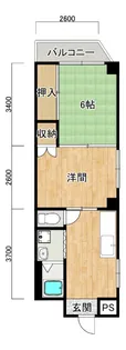大阪府大阪市東淀川区井高野2【マンション】の間取り