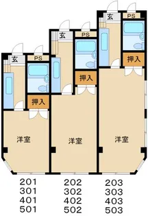 シャルマン請地【2階】の間取り