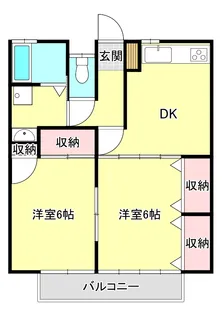 長井ハイツ【2階】の間取り