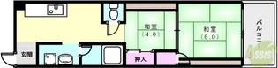 クイーンズハイツ名倉【3階】の間取り
