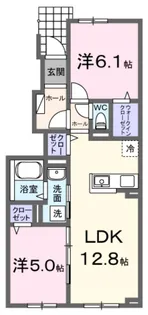 2LDKの間取り画像