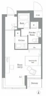 フラッツ東陽【7階】の間取り