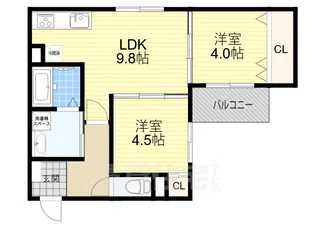 REGALO吹田【1階】の間取り