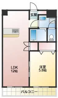 コルナ津田沼【1階】の間取り