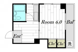 広島県広島市中区白島九軒町【マンション】の間取り