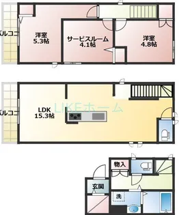 千葉県船橋市海神町南1【一戸建】の間取り