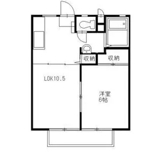 光陽ハイツ【1階】の間取り