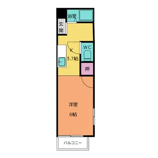 アネックスB【1階】の間取り