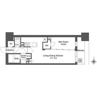 エスタート横濱高島町【8階】の間取り