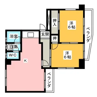 クレアパレス【3階】の間取り