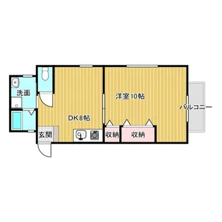 兵庫県明石市魚住町西岡【アパート】の間取り