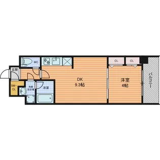 1Kの間取り画像