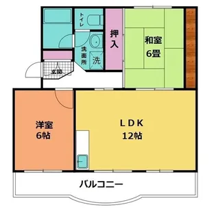 広池ハイツ【3階】の間取り