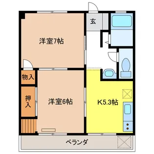 リフォルテほづみ【1階】の間取り