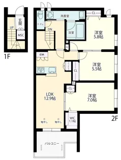 プリマベーラ【2階】の間取り