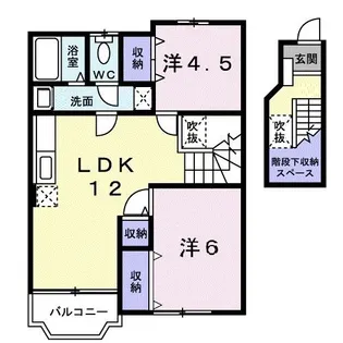 リバーサイドビレジ【2階】の間取り