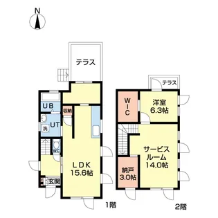 北海道北広島市東共栄4【一戸建】の間取り