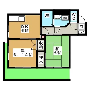 メゾンシャルモン【1階】の間取り