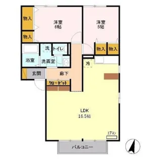 埼玉県狭山市富士見2【アパート】の間取り