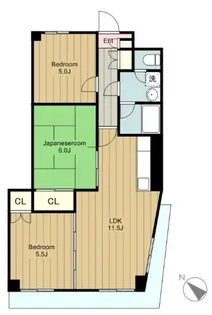 サザン稲城【2階】の間取り