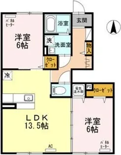 グランドールG IV【1階】の間取り