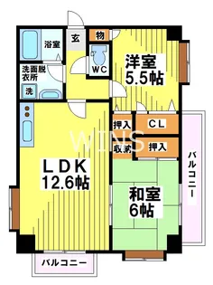 福岡県福岡市博多区上牟田3【マンション】の間取り
