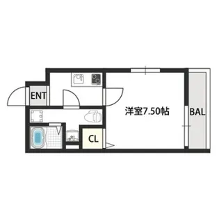 1Kの間取り画像