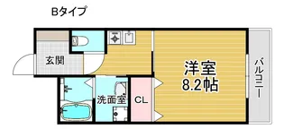 ラシーヌ御崎【3階】の間取り
