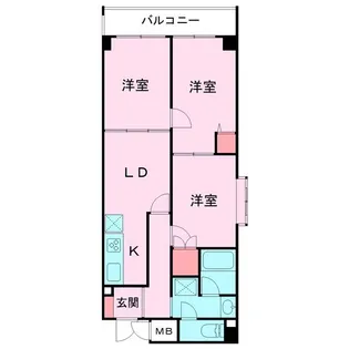 3DKの間取り画像