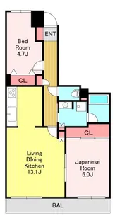 川口パークハウス【7階】の間取り