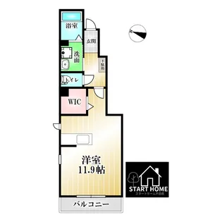 徳島県板野郡北島町中村字前田道添【アパート】の間取り