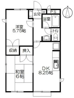チェリーハウス小和田【2階】の間取り