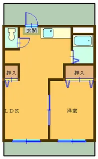 ハイツ立川【3階】の間取り