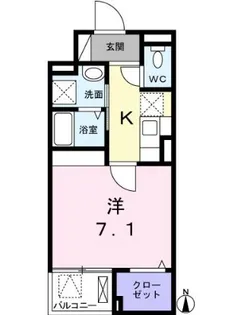 ライジング練馬【2階】の間取り